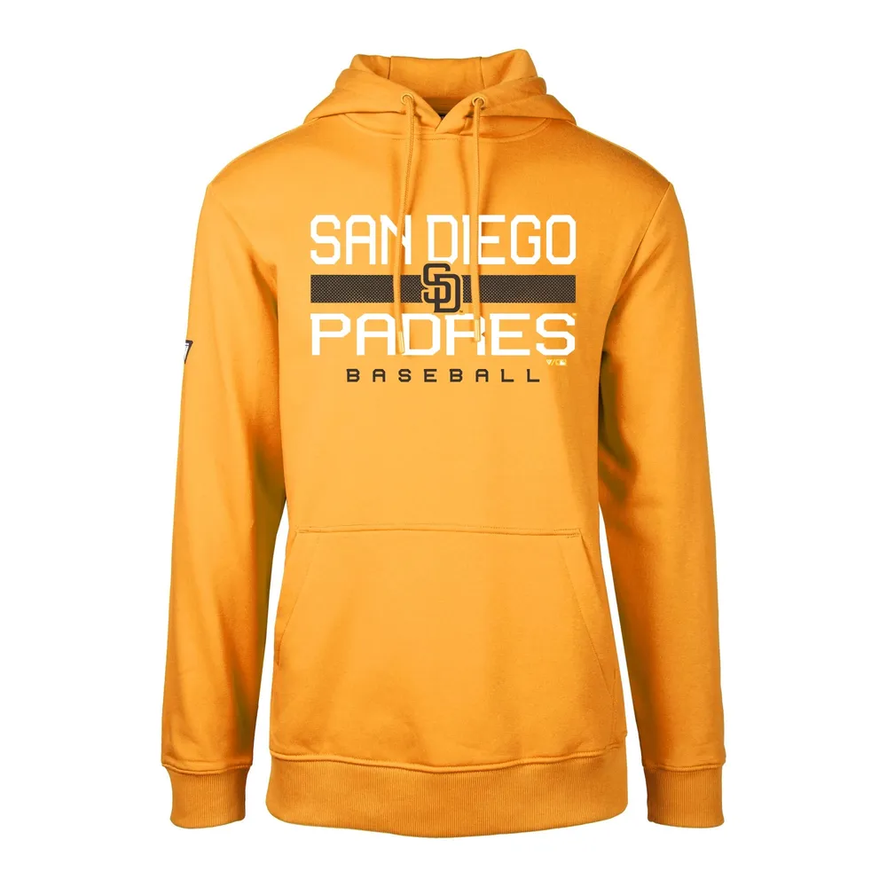 Lids San Diego Padres Levelwear Podium Dugout Fleece Hoodie - Gold
