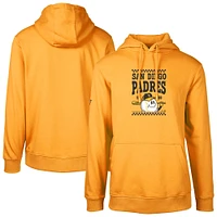 Men's Levelwear Gold San Diego Padres Podium Inaugural Pullover Hoodie