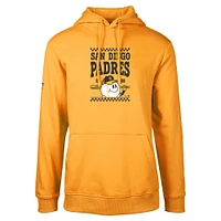Men's Levelwear Gold San Diego Padres Podium Inaugural Pullover Hoodie