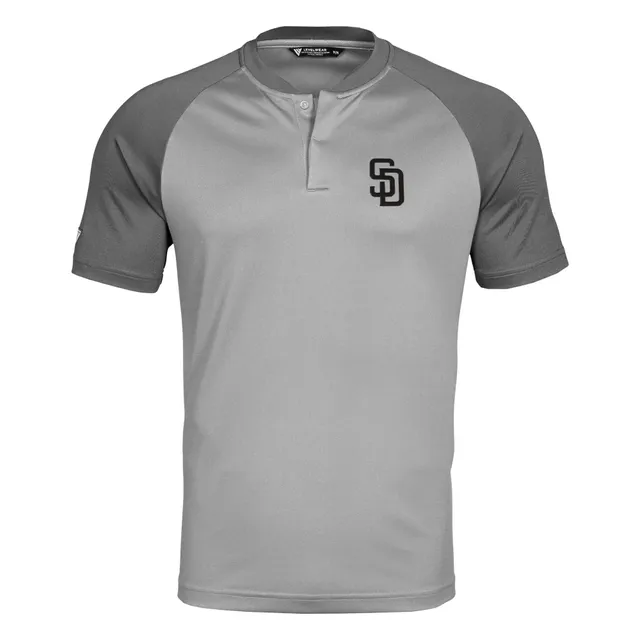 San Diego Padres City Connect Cutter & Buck Virtue Eco Pique Stripe  Recycled Womens Top - Cutter & Buck