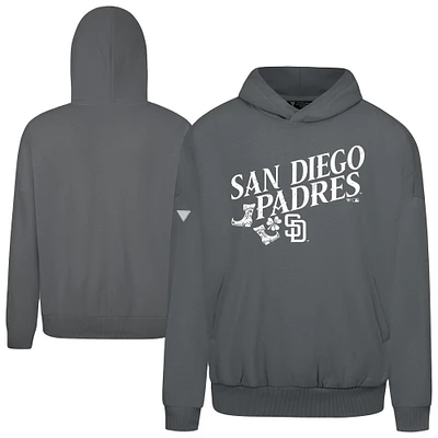 Men's Levelwear  Gray San Diego Padres St. Patrick's Day Pullover Hoodie