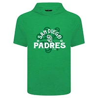 Men's Levelwear Green San Diego Padres St. Patrick's Day Phase Shamrock Short Sleeve T-Shirt Hoodie