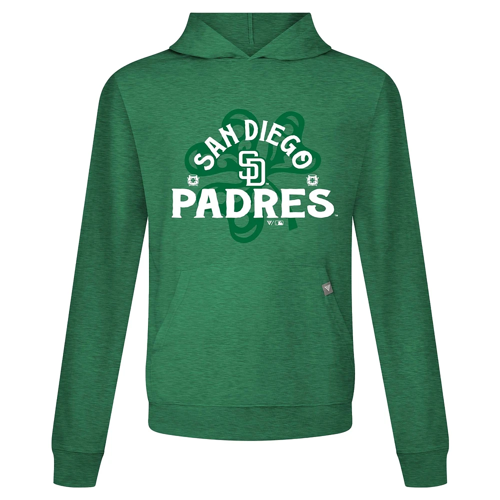 Men's Levelwear San Diego Padres St. Patrick's Day Relay Shamrock Pullover Hoodie