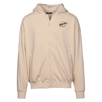 Men's Levelwear  Khaki San Diego Padres Uphill City Core Logo Full-Zip Hoodie