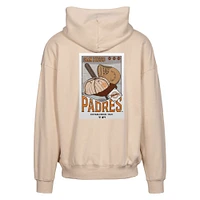 Men's Levelwear  Khaki San Diego Padres Uphill City Core Logo Full-Zip Hoodie