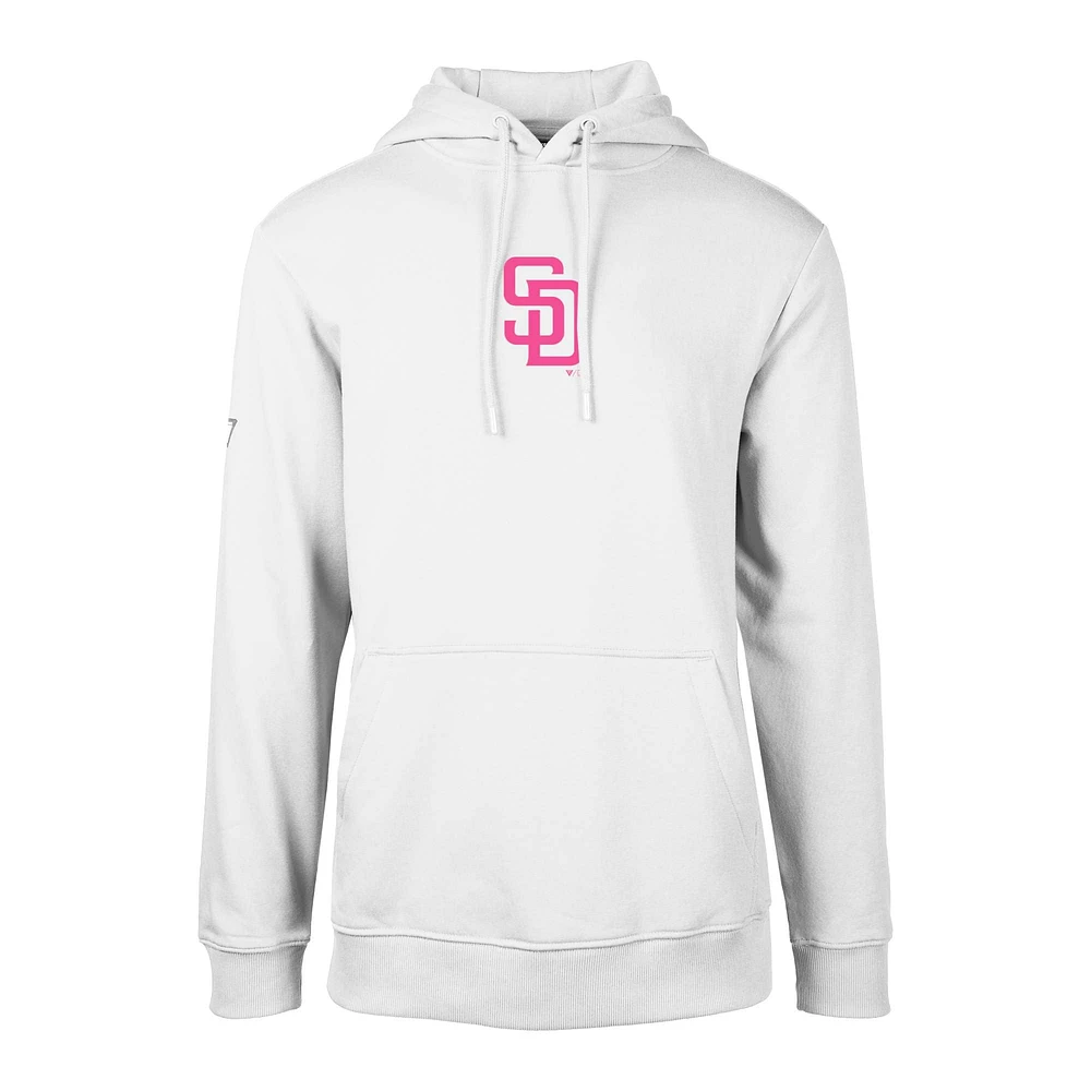 Men's Levelwear White San Diego Padres City Connect Podium Core 2.0 Pullover Hoodie