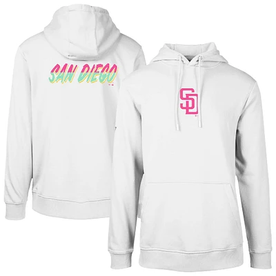 Men's Levelwear White San Diego Padres City Connect Podium Core 2.0 Pullover Hoodie