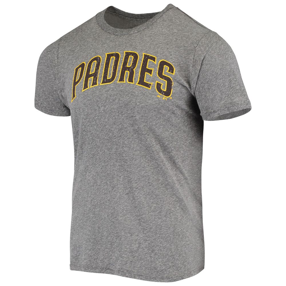 Men's Majestic Threads Fernando Tatis Jr. Heathered Gray San Diego Padres  Name & Number Tri-Blend T-Shirt