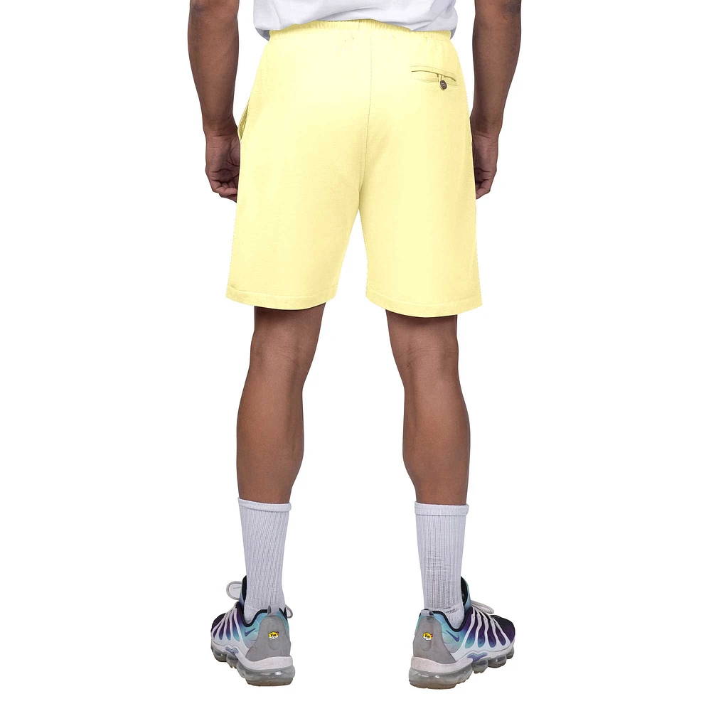 Short en tissu éponge pêche Margaritaville jaune San Diego Padres pour hommes