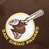 Men's Mitchell & Ness Brown San Diego Padres Double Up Snapback Hat