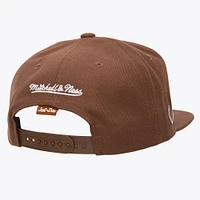 Casquette snapback Just Don x MLB Lux Script marron pour homme de Mitchell & Ness San Diego Padres