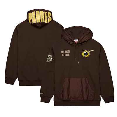 Men's Mitchell & Ness Brown San Diego Padres Team OG 2.0 Current Logo Pullover Hoodie