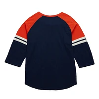 T-shirt à manches 3/4 légendaire Raglan Slub Henley de la collection Cooperstown des Padres San Diego Mitchell & Ness pour hommes