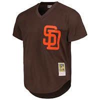 Men's Mitchell & Ness Tony Gwynn Brown San Diego Padres 1985 Authentic Cooperstown Collection Mesh Batting Practice Jersey