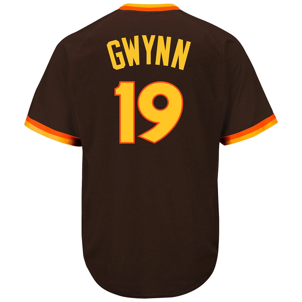 Maillot authentique Mitchell & Ness Tony Gwynn Brown des San Diego Padres pour homme