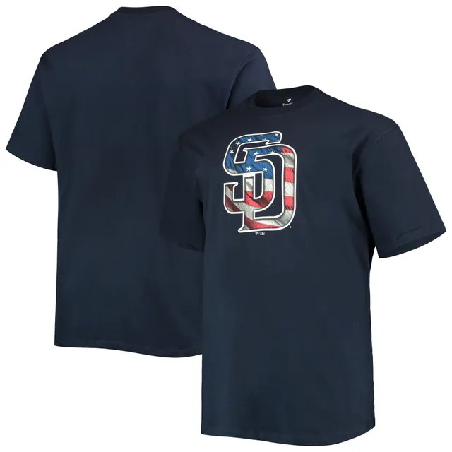 Lids San Diego Padres New Era 4th of July Jersey T-Shirt - Navy