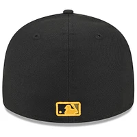 Casquette ajustée 59FIFTY à profil bas des San Diego Padres 2024 New Era pour hommes, noire