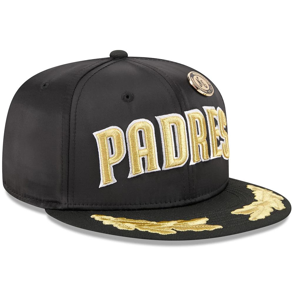Men's New Era  Black San Diego Padres 2025 59FIFTY Day Gold Leaf Fitted Hat