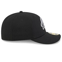 Men's New Era Black San Diego Padres 2025 MLB Clubhouse Low Profile 59FIFTY Fitted Hat