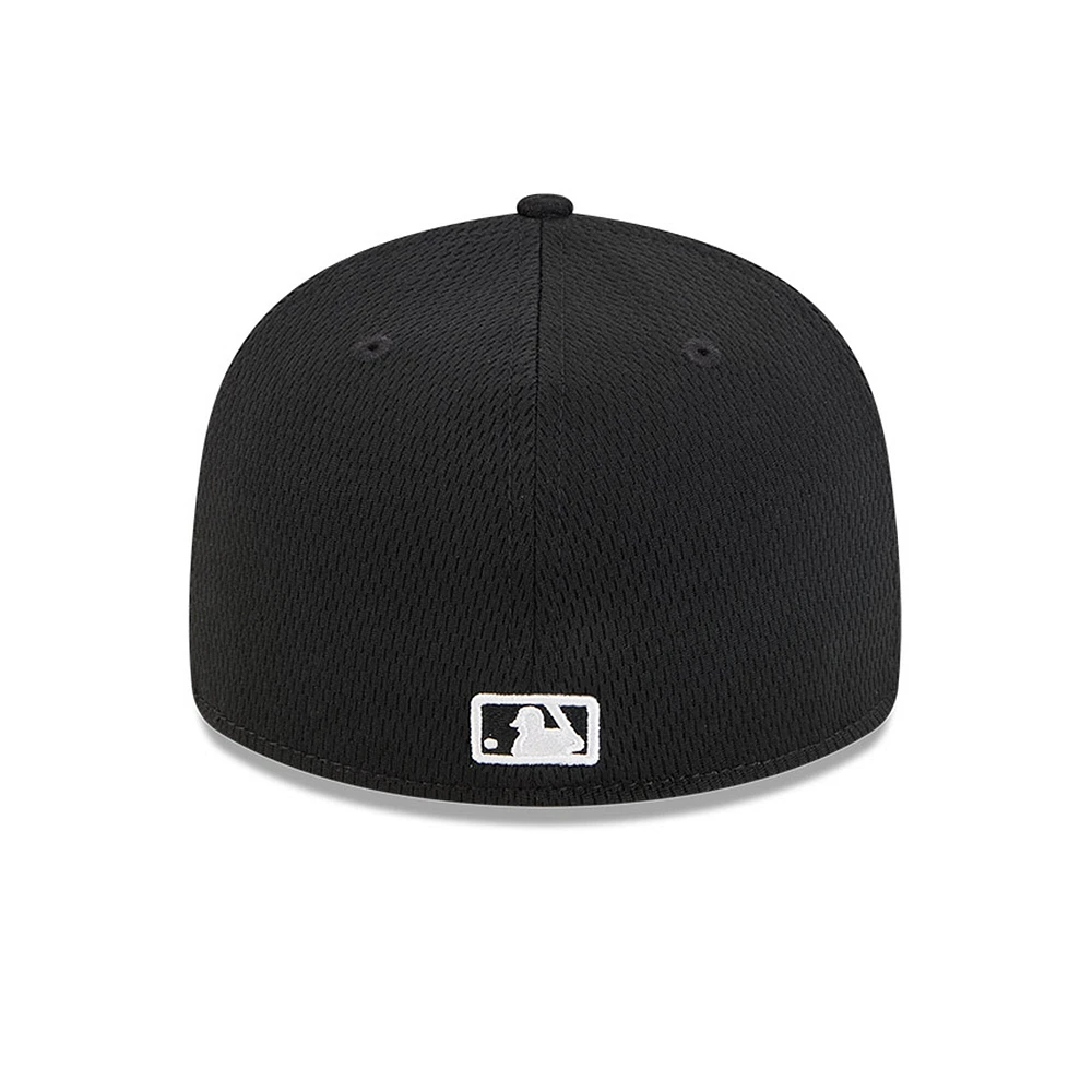 Men's New Era Black San Diego Padres 2025 MLB Clubhouse Low Profile 59FIFTY Fitted Hat