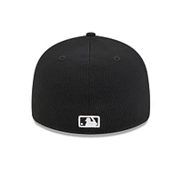 Men's New Era Black San Diego Padres 2025 MLB Clubhouse Low Profile 59FIFTY Fitted Hat