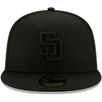 Men's New Era Black San Diego Padres on 59FIFTY Fitted Hat