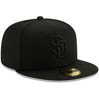 Men's New Era Black San Diego Padres on 59FIFTY Fitted Hat