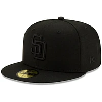 Men's New Era Black San Diego Padres on 59FIFTY Fitted Hat