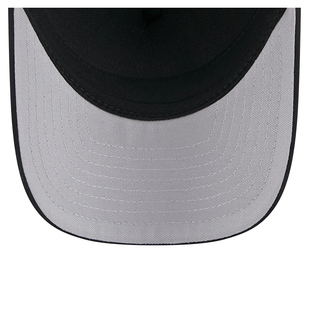 Men's New Era Black San Diego Padres City Initial 9FORTY A-Frame M-Crown Adjustable Trucker Hat