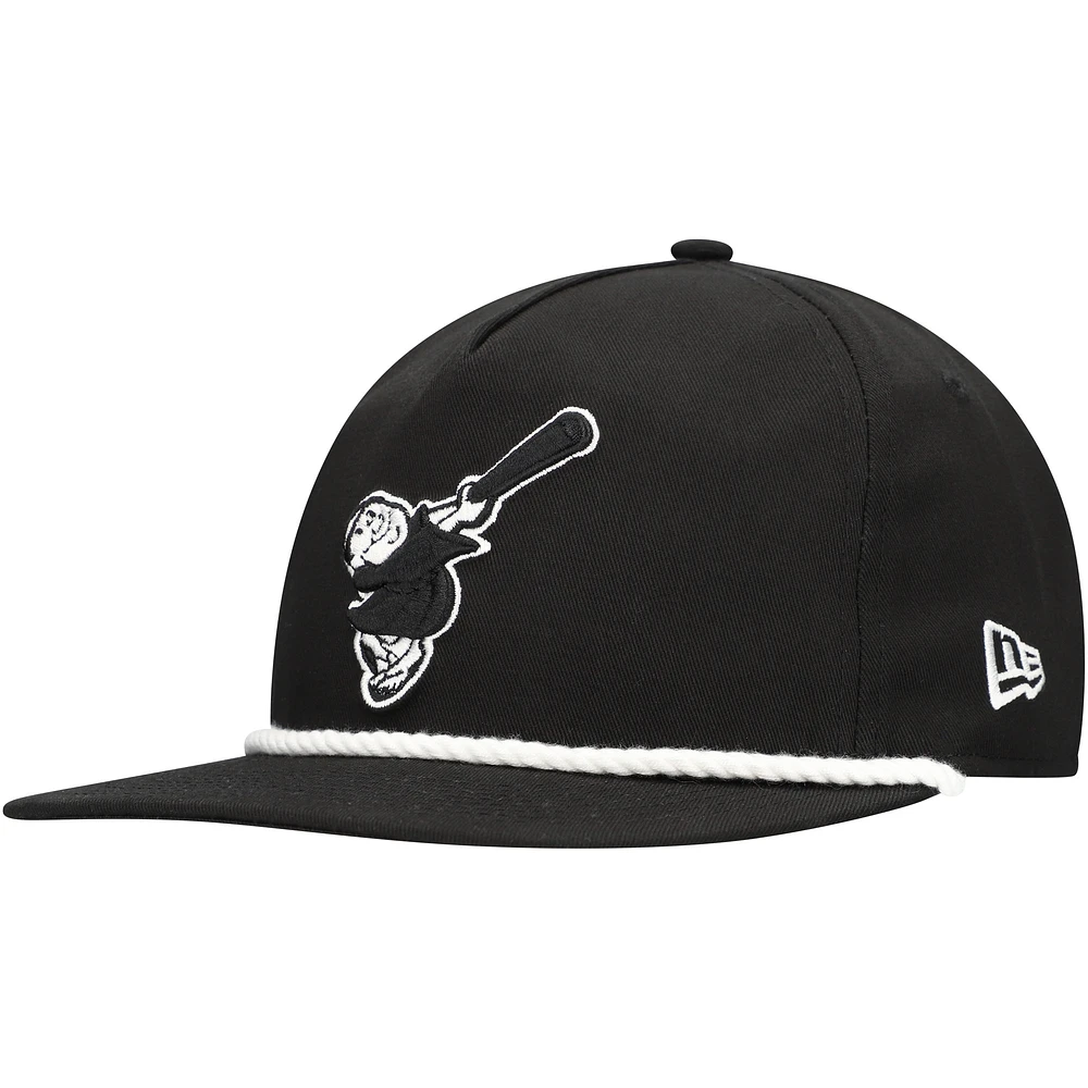 Men's New Era Black San Diego Padres Golfer Snapback Hat