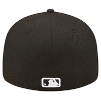 Men's New Era Black San Diego Padres Low Profile 59FIFTY Fitted Hat