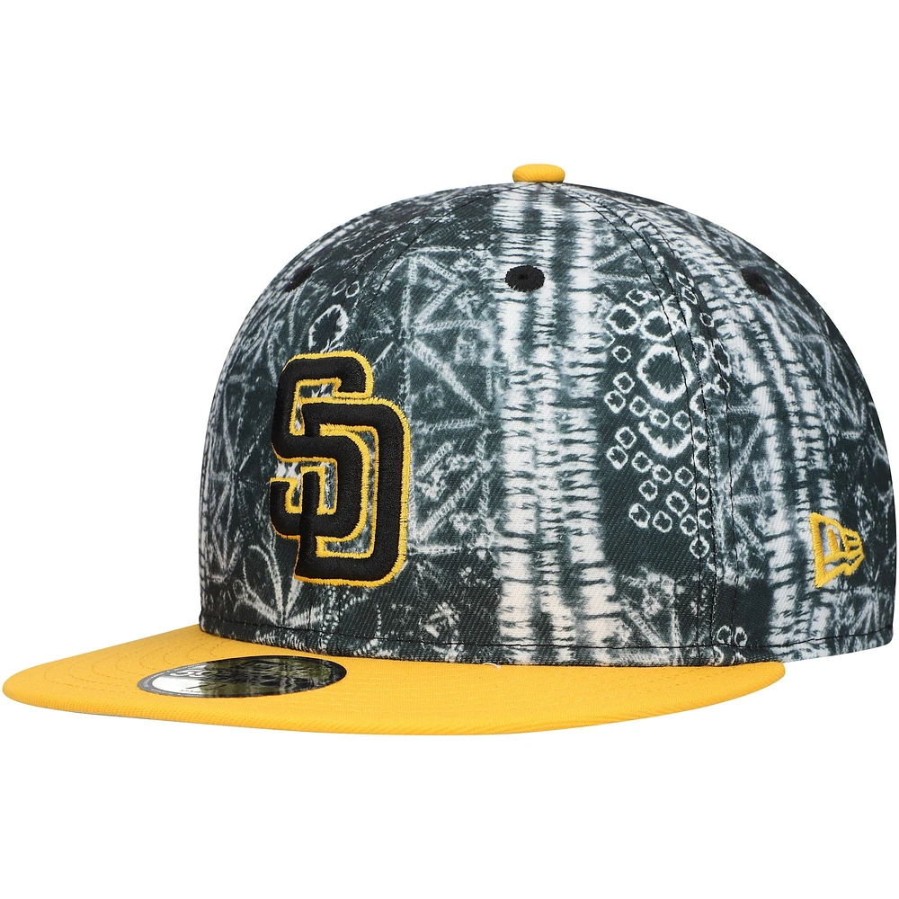 Casquette ajustée 59FIFTY San Diego Padres Sands New Era noire pour homme