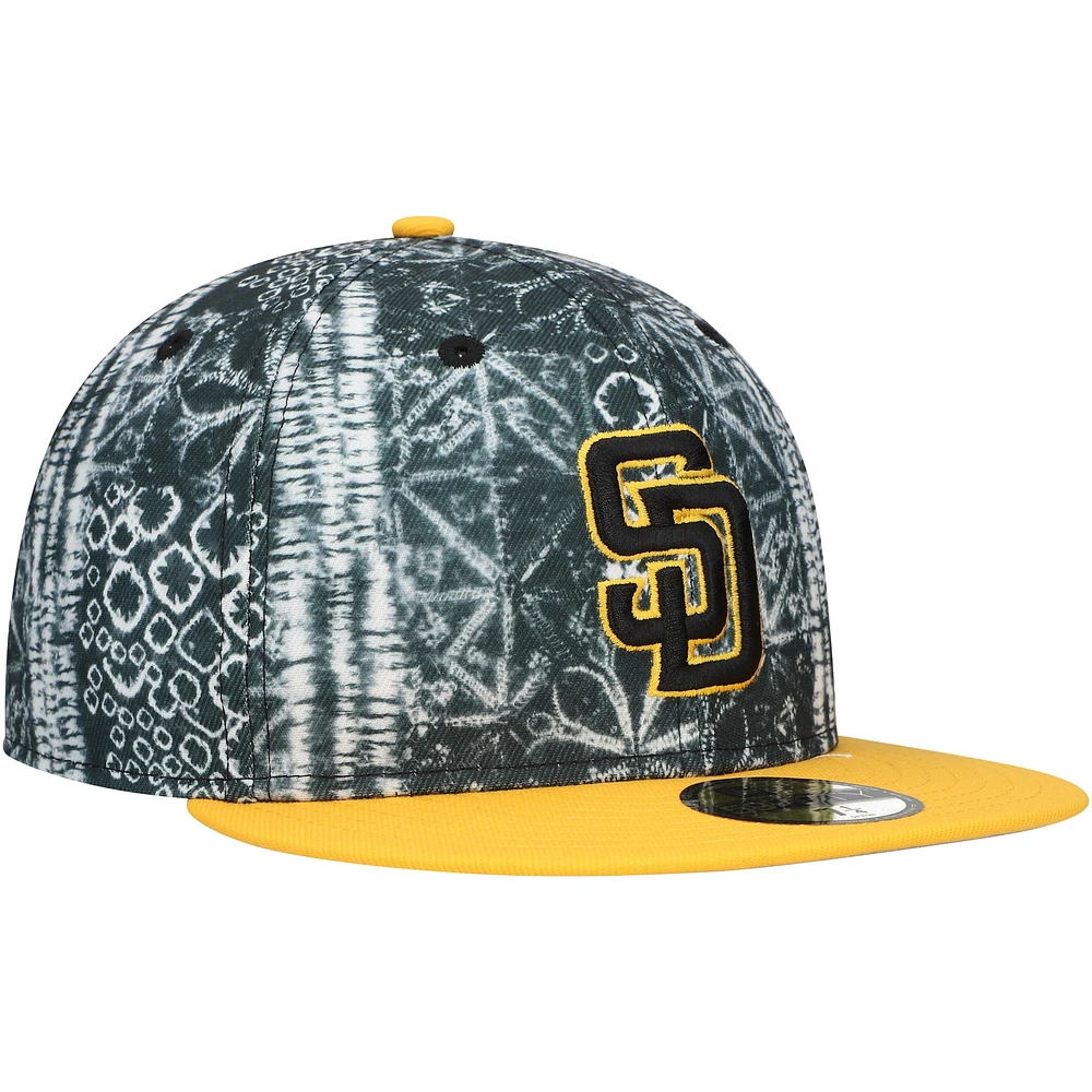 Casquette ajustée 59FIFTY San Diego Padres Sands New Era noire pour homme