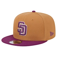 Men's New Era Brown/Purple San Diego Padres Color Pack Two-Tone 9FIFTY Snapback Hat