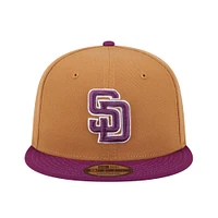 Men's New Era Brown/Purple San Diego Padres Color Pack Two-Tone 9FIFTY Snapback Hat