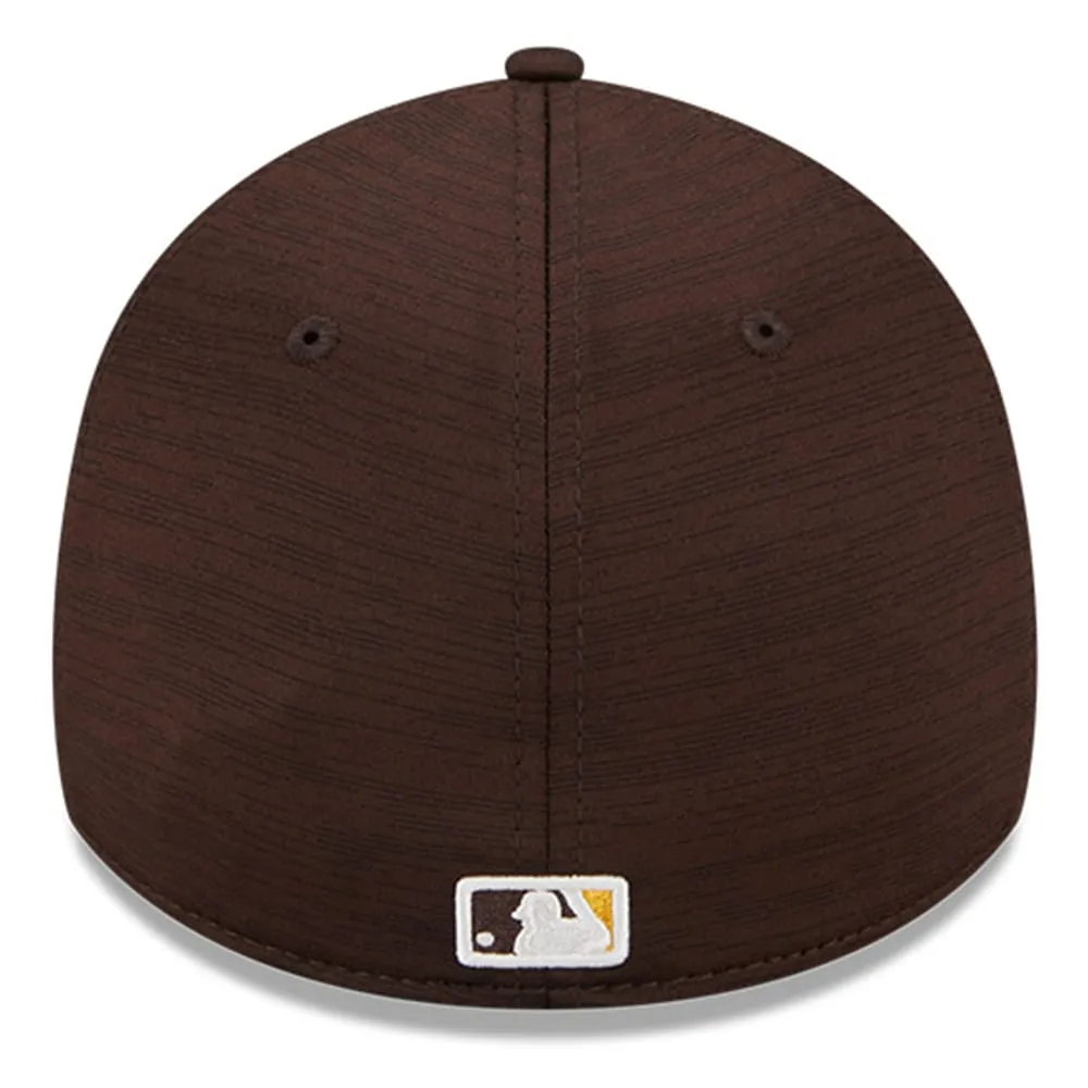 New Era Men's San Diego Padres Brown Team Classic 39Thirty Stretch Fit Hat