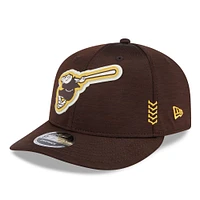 Men's New Era Brown San Diego Padres 2024 Clubhouse Low Profile 9FIFTY Snapback Hat