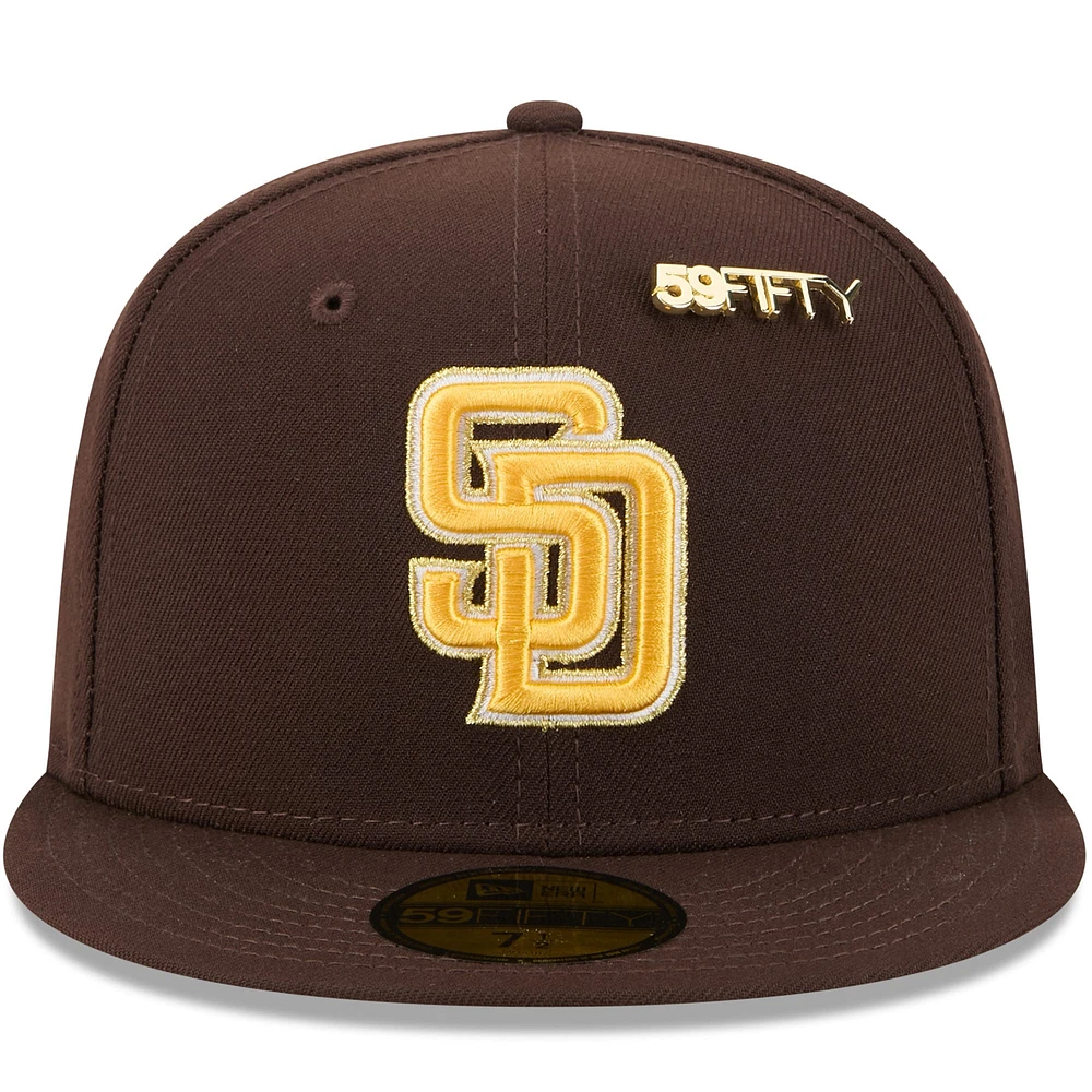 Men's New Era  Brown San Diego Padres 2025 59FIFTY Day Fitted Hat with Pins