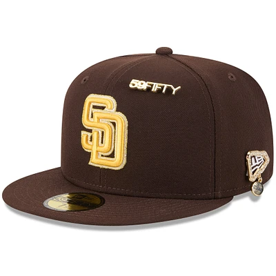 Men's New Era  Brown San Diego Padres 2025 59FIFTY Day Fitted Hat with Pins