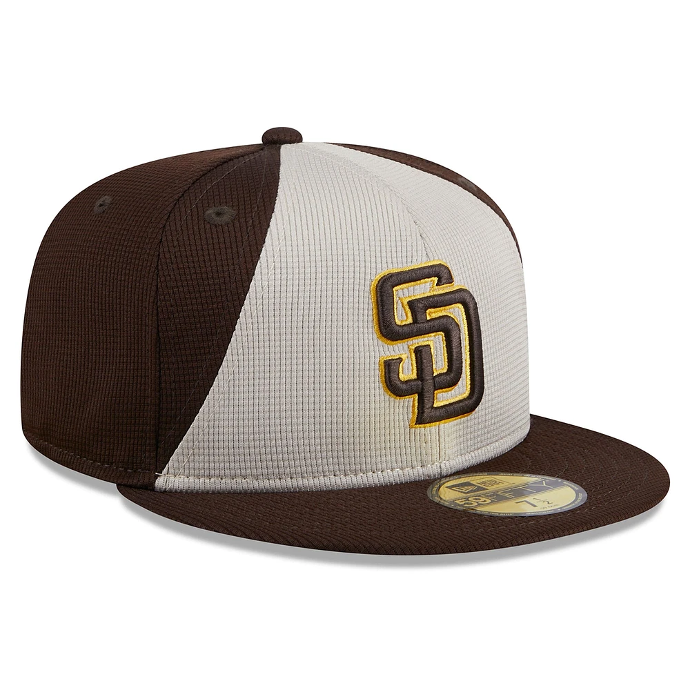 Men's New Era  Brown San Diego Padres 2025 Batting Practice 59FIFTY Fitted Hat