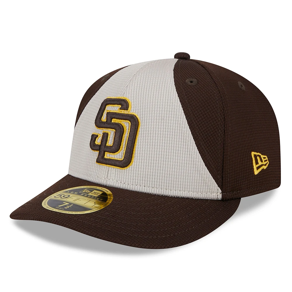 Men's New Era  Brown San Diego Padres 2025 Batting Practice Low Profile 59FIFTY Fitted Hat