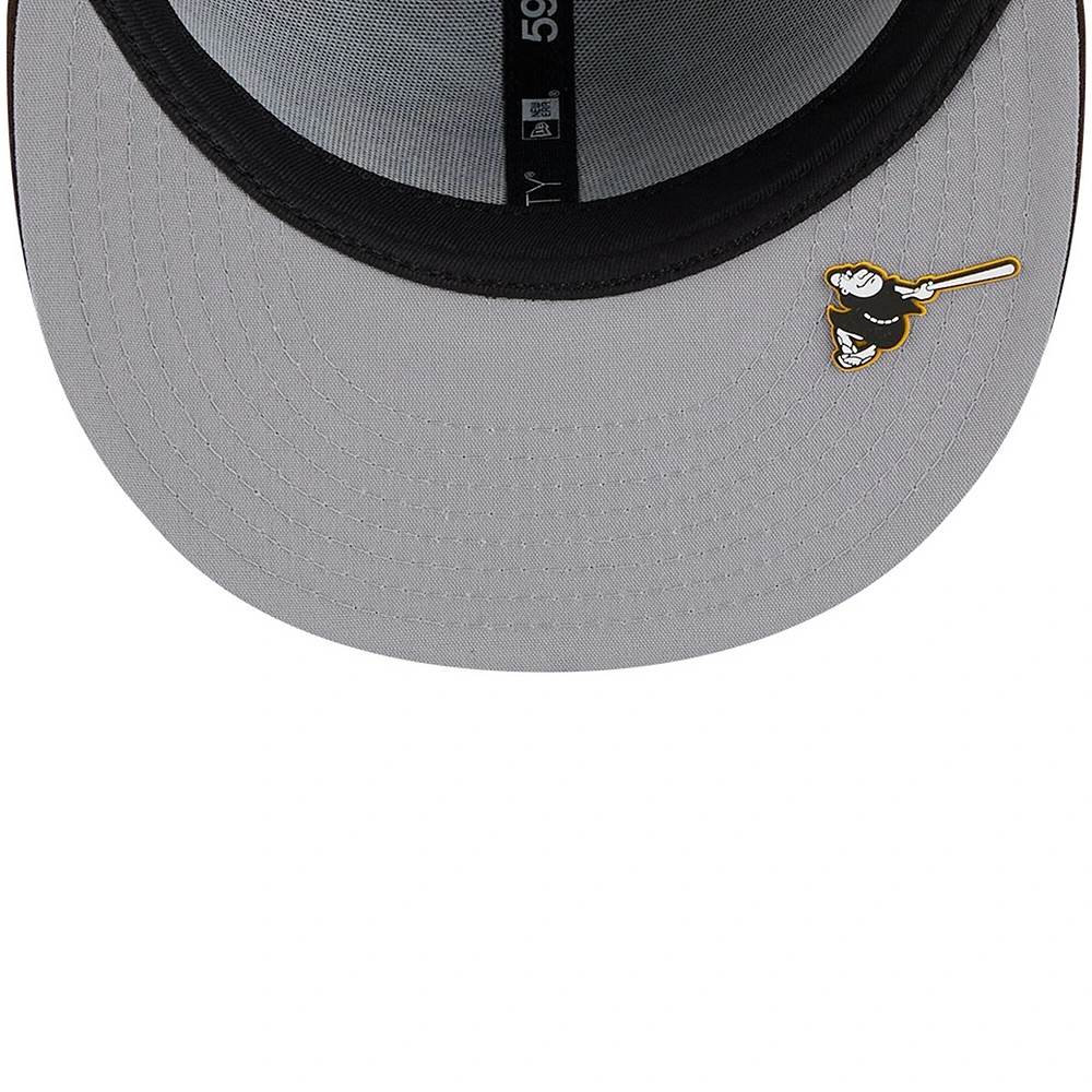 Casquette ajustée MLB Clubhouse 59FIFTY San Diego Padres 2025 de New Era pour homme marron