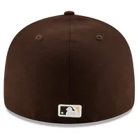 Casquette ajustée 59FIFTY à profil bas pour homme San Diego Padres Alternate 2020 Authentic Collection marron New Era