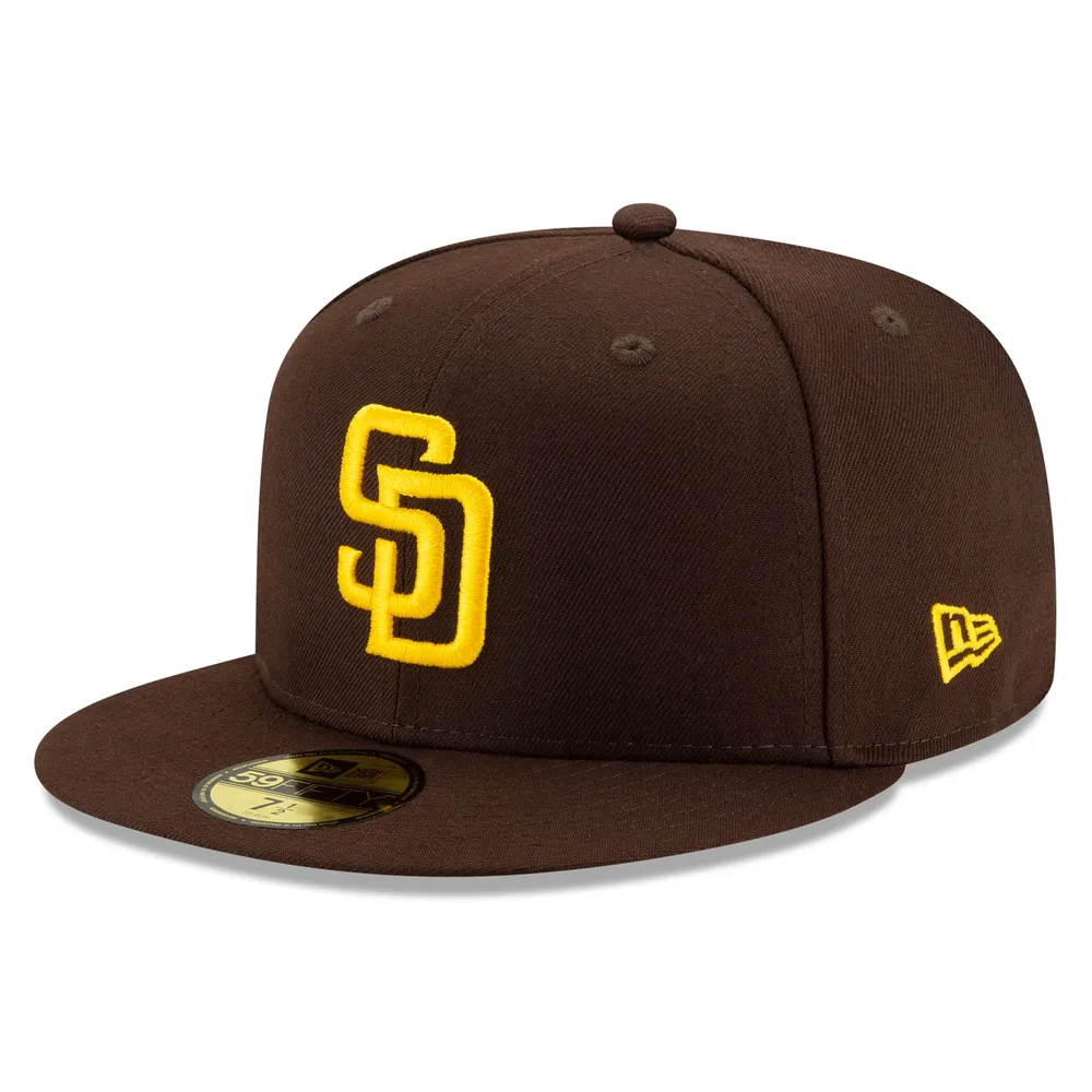 Casquette ajustée 59FIFTY pour homme San Diego Padres Authentic Collection marron New Era