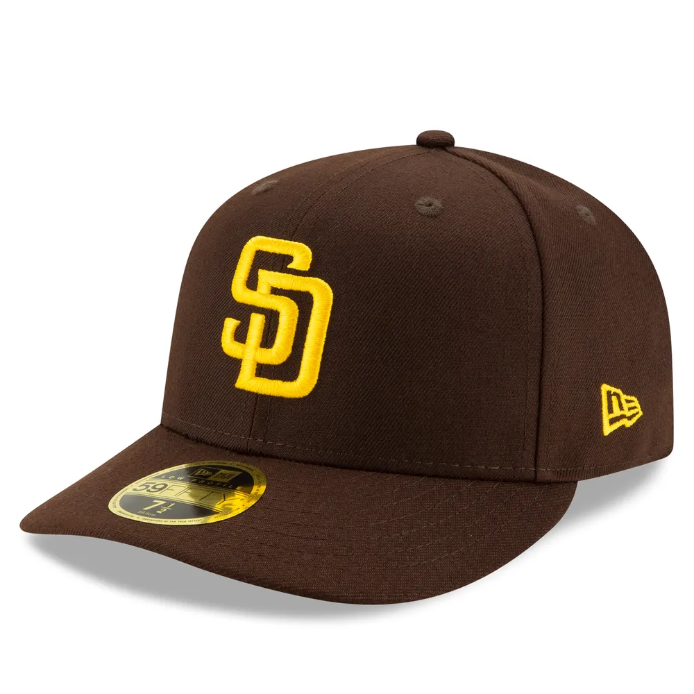 Casquette ajustée 59FIFTY à profil bas On-Field pour homme San Diego Padres Authentic Collection marron New Era