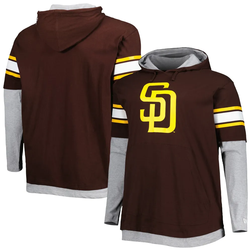 Lids San Diego Padres Big & Tall Long Sleeve T-Shirt - Brown