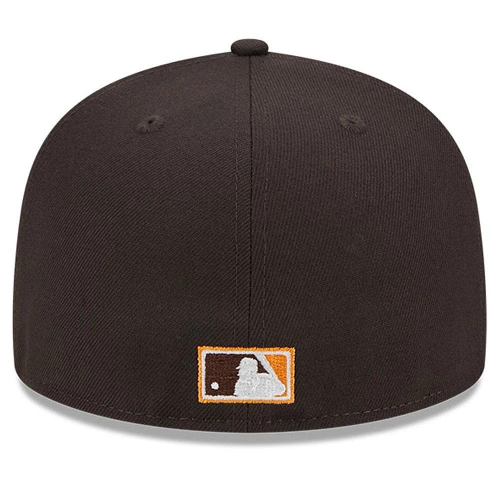 Casquette ajustée 59FIFTY marron des San Diego Padres Big League Chew Team New Era pour hommes