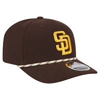 Men's New Era Brown San Diego Padres Multi-Rope 9SEVENTY Stretch-Snap Hat