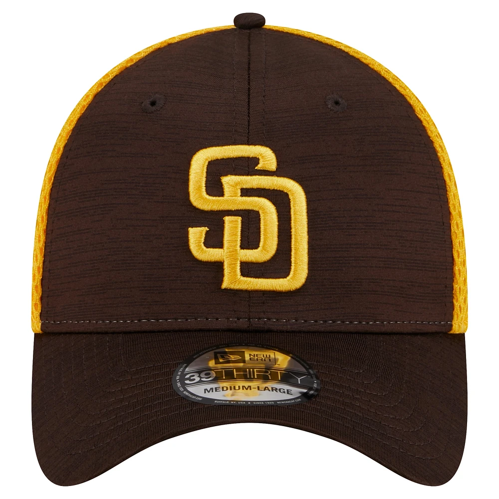 Casquette flexible New Era San Diego Padres Neo 39THIRTY marron pour hommes