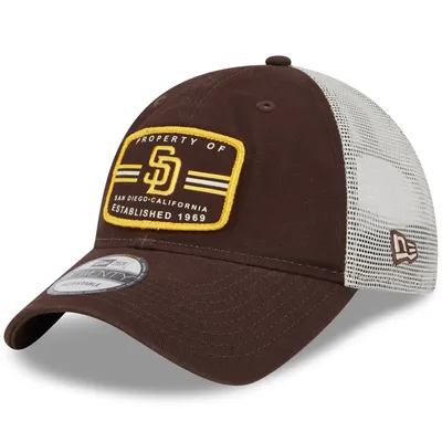 Lids San Diego Padres Majestic Foam Trucker Snapback Hat - Gold